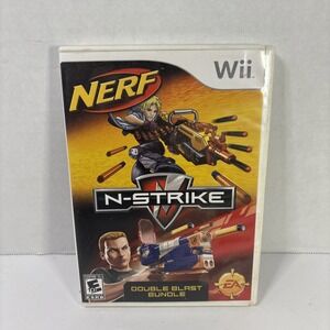 Nerf N-Strike Double Blast Nintendo Wii 2008 Complete Tested Working